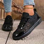 Wiktoria | Koronkowe Sneakersy Kwiatowe