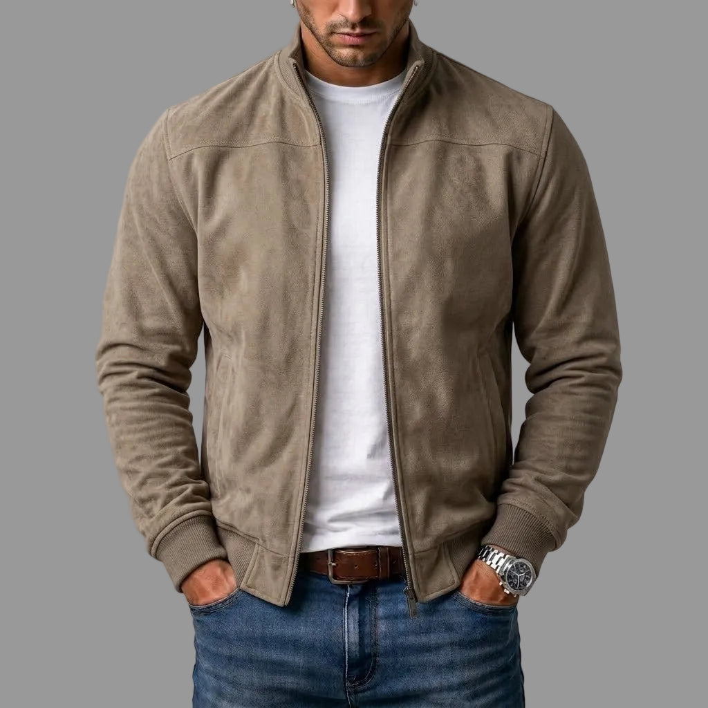 Marek | Zamszowa kurtka bomber
