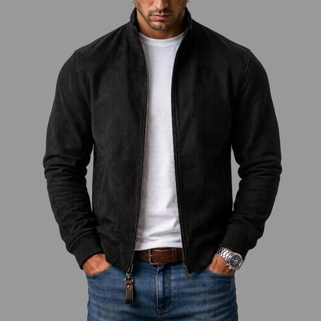 Marek | Zamszowa kurtka bomber