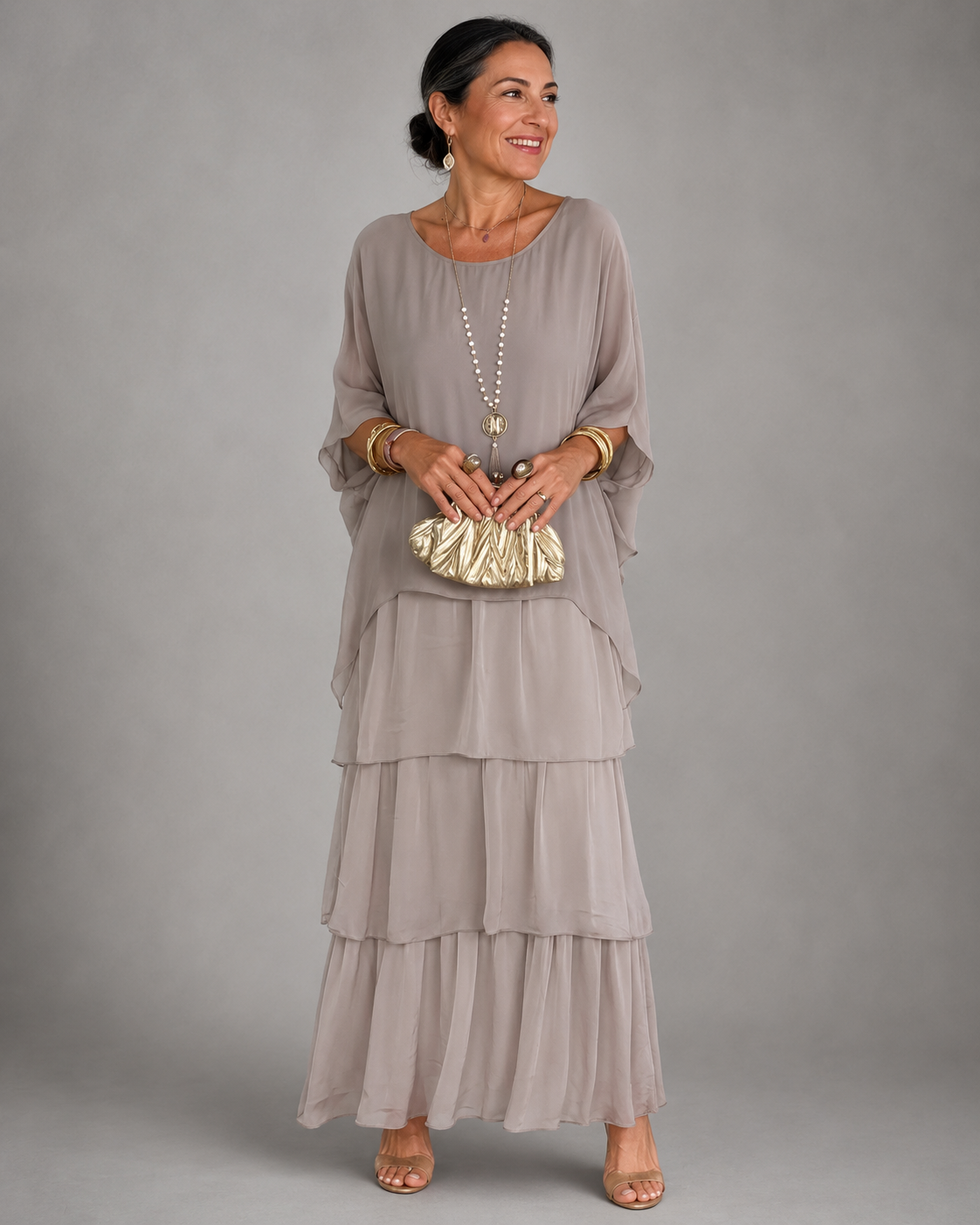 Karolina | Elegancka Zwiewna Sukienka Maxi
