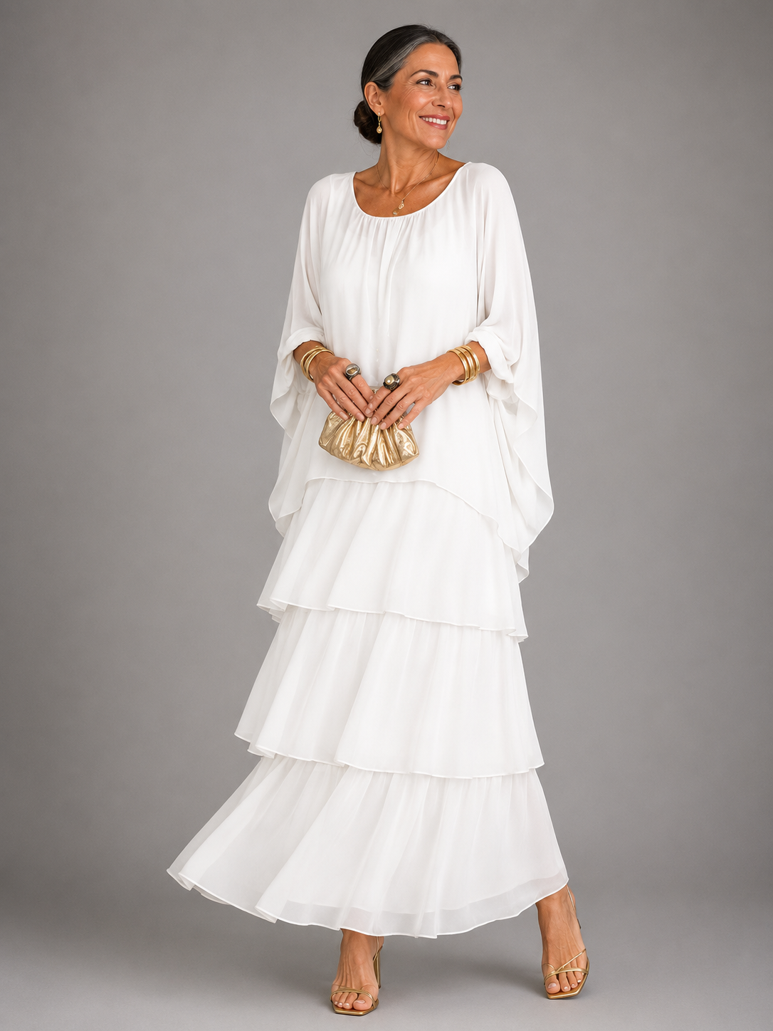 Karolina | Elegancka Zwiewna Sukienka Maxi
