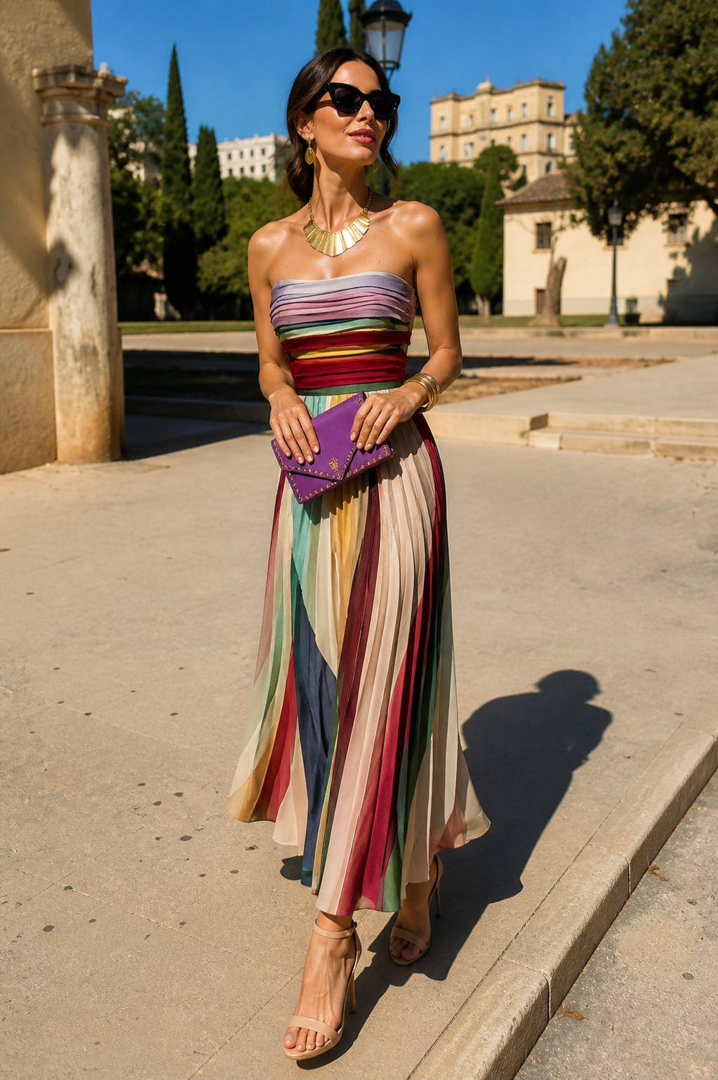 Michalina | Elegancka sukienka maxi