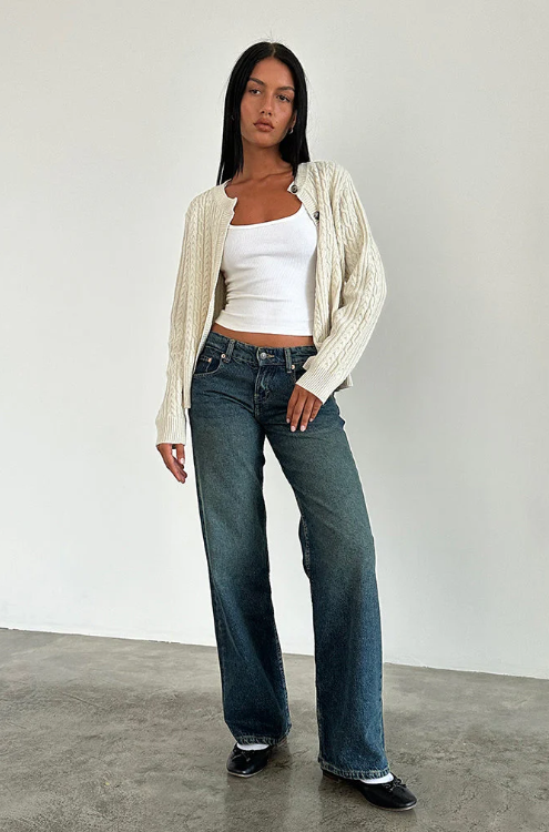 Domitia™ | Jeansy Niskie