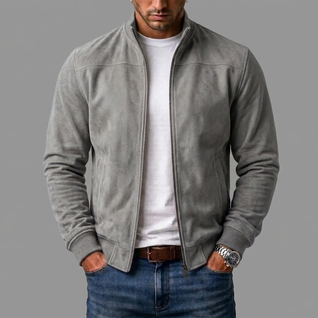 Marek | Zamszowa kurtka bomber