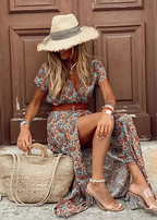 Sybella | Zwiewna sukienka maxi w stylu boho