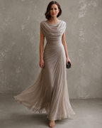 Elżbieta | Elegancka sukienka maxi